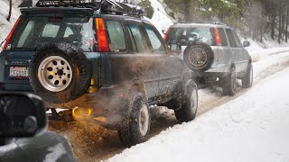 PNWCRV Winter meet off road in the snow [upl. by Padraig]