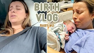 Unmedicated Natural Birth Vlog Raw amp Real We Almost Delivered on the Highway [upl. by Kelila]