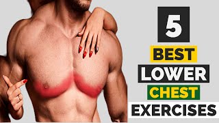 5 BEST LOWER CHEST EXERCISES BUILD YOUR LOWER CHEST [upl. by Kaplan]