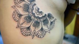 Sternum tattoo mandala design [upl. by Aivatnuahs]