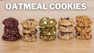 Healthy Oatmeal Cookies – 5 Easy Recipes [upl. by Emmet]