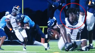 The BIGGEST Hits amp Tackles in High School Football 😳  2022 Part 1 [upl. by Maidie]