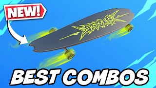 BEST COMBOS WITH NEW SKYBOUND LONGBOARD GLIDER  Fortnite [upl. by Ycul554]