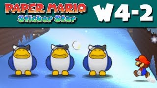 Paper Mario Sticker Star  W42  Ice Flow Nintendo 3DS Gameplay Walkthrough [upl. by Neyuq939]