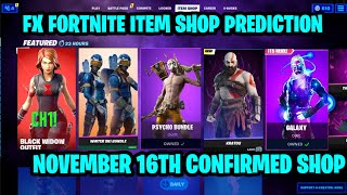 November 16th 2023 Fortnite Item Shop CONFIRMED  Fortnite Early Item Shop Prediction November 16th [upl. by Collins]