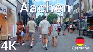 Aachen Germany  Tour in Aachen 4k 60fps ☀️2023 [upl. by Jaquelin]