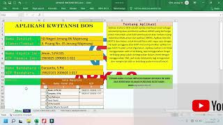 Cara Cepat Cetak Kwitansi BOS ARKAS Menggunakan Aplikasi Excel [upl. by Ydoow]