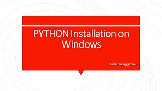 python installation windows operatingsystem pycharm community version cmd [upl. by Marigolde772]