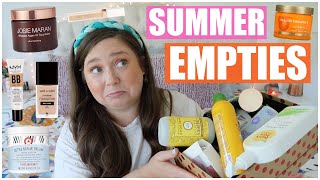 Summer Empties Products Ive Used Up amp What Ive Repurchased  August 2022 [upl. by Ynahirb]