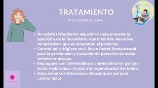 Atención Odontológica a pacientes con MUCOSITIS ORAL pacientesespeciales mucositisoral [upl. by Yeliah513]