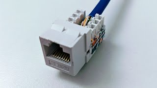 Connect Cat6 cable to jack [upl. by Alicia]