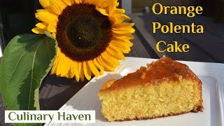 Orange Polenta Cake 🍊🍰  Culinary Haven tutorial [upl. by Liva977]