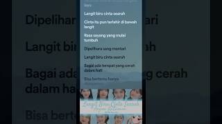 Lirik Lagu Langit Biru Cinta Searah  JKT48 shorts [upl. by Enairda]