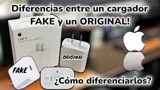 Como reconocer un cubo de iPhone 20W Original Vs Falso [upl. by Vipul]