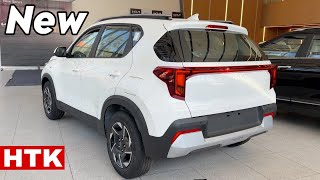 KIA SONET HTK 2024 New Model Value For Money New KIA Sonet Htk White colour Second Base Model Review [upl. by Karlie]