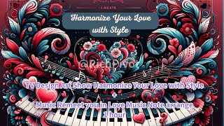 Discover the Music Note Arrange TV Design Art Show Harmonizing Love [upl. by Kenaz]