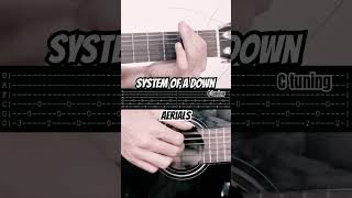 System Of A Down  Aerials intro guitar tabs [upl. by Torey]