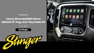 INSTALL 20142018 GMC Sierra amp Chevy Silverado Truck HEIGH10 Radio Upgrade  RB10GM14B [upl. by Ikila]