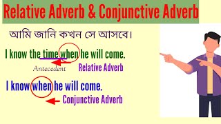 Relative Adverb ও Conjunctive Adverb কী।Advance English 😄 [upl. by Allerim418]