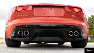 2014 Jaguar FType S V8  Exhaust Sound with Active Sport Exhaust amp Launch  Road Test TV ® [upl. by Amorita37]