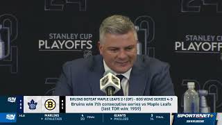 Sheldon Keefe addresses the media following the Maple Leafs Game 7 defeat  4052024 [upl. by Tarrant]