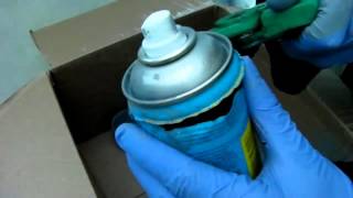 How to decant aerosol paint for Airbrush spraying safely [upl. by Ahsrav]