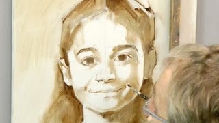 Learn how to start a portrait in oil Ben Lustenhouwer [upl. by Pepito215]