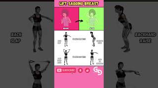 Lift Sagging Breast Up Breast Exercises in Home shorts fitness workout [upl. by Zipporah]