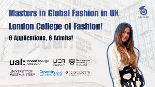 Masters in Global Fashion from the UK with 6 Admits from 6 Applications Yaana with LilacBuds [upl. by Brinna496]