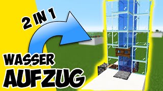 wie baut man einen Wasser Aufzug in Minecraft  Minecraft Aufzug Wasser Seelensand [upl. by Johst]