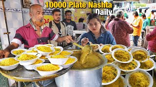 25 Indias Biggest Food Tour SURAT 😍 5 UNIQUE Street Food Items  Best PONK Masters amp Rassa Khaman [upl. by Idell]