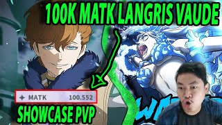 🍀M ATTACK 100K LANGRIS VAUDE PERTAMA DI SERVER ASIA  DPS SUPPORT TEST ARENA  BLACK CLOVER MOBILE [upl. by Syned]