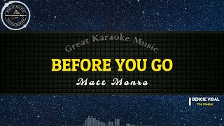 Before You Go KARAOKE Matt Monro [upl. by Ursala]