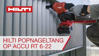 Hilti popnageltang op accu RT 622 [upl. by Tenej]