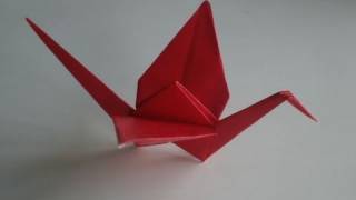 Origami Crane tutorial [upl. by Yran242]