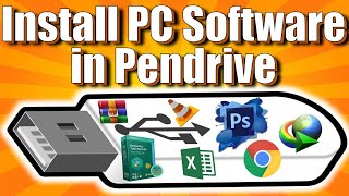 How to Install PC Software on a USB Pendrive  Portable Apps [upl. by Dalila]