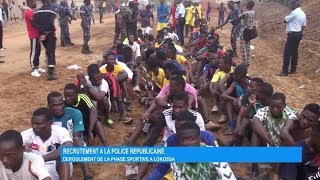 Recrutement de la police républicaine  déroulement de la phase sportive à Lokossa [upl. by Proud]