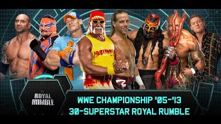 Ruthless Aggression 30 Man Royal Rumble WWE 2K24 Gameplay [upl. by Airrotal773]