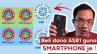 Cara beli dana ASB  ASM  ASN guna apps MyASNB [upl. by Yttik99]