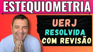 Estequiometria  UERJ  Em processos de gravação de letras e figuras em peças de vidro [upl. by Tereb78]