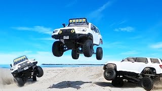 Scale RC Prerunner Toyota 4Runner Beach Bash 1 [upl. by Silrak]