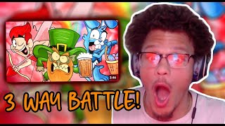 THEY WERE ALL SWINGING IN THIS ONE CUPID VS LEPRECHAUN VS EASTER BUNNY RAP BATTLE REACTION [upl. by Akram]