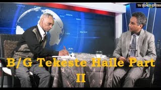 Tv Sened Eritra Interview BG Tekeste Haile Part II [upl. by Namhcan]