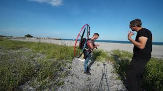 PPG take off with vitorazzi monster 180 power2fly paramotor [upl. by Sualokin]