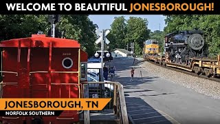 Jonesborough Tennessee USA  Virtual Railfan LIVE [upl. by Bein]