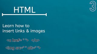 تعلم HTML 3  الروابط والصور [upl. by Adnirual323]