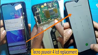 Tecno Pouvoir 4 LC7 Lcd Replacement  disassembly Teardown screen restoration [upl. by Shandee]