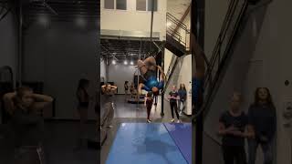 Lyra flow Wednesday aerialistsofig aerial aerialist aerialpractice aerialhoop lyra [upl. by Ssegrub]