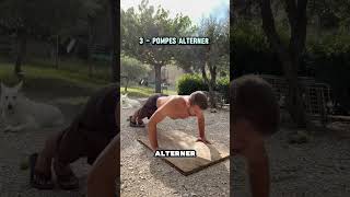 5 exercices  Pour augmenter le nombres de vospompes  pompes calisthenicspoidsdecorps pushups [upl. by Adnolay]