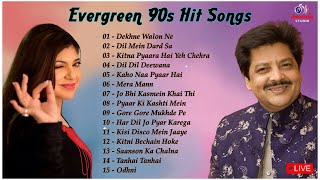 Best Of Alka Yagnik And Udit Narayan Songs  Evergreen 90s Romantic Songs bollywood 90severgreen [upl. by Remoh]